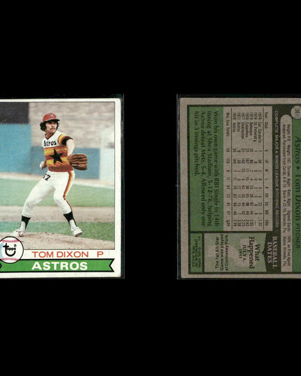 Houston Astros 1979 Topps Baseball 53-Card Lot Topps VG