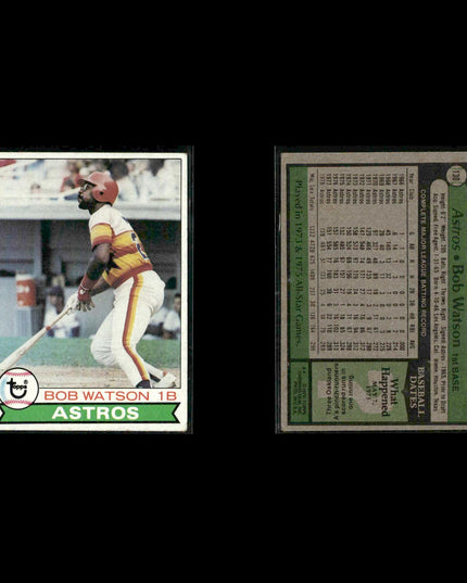 Houston Astros 1979 Topps Baseball 53-Card Lot Topps VG