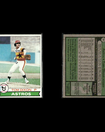 Houston Astros 1979 Topps Baseball 53-Card Lot Topps VG