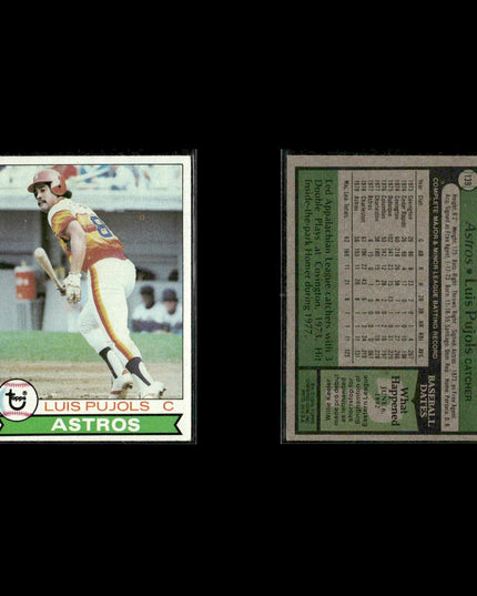 Houston Astros 1979 Topps Baseball 53-Card Lot Topps VG