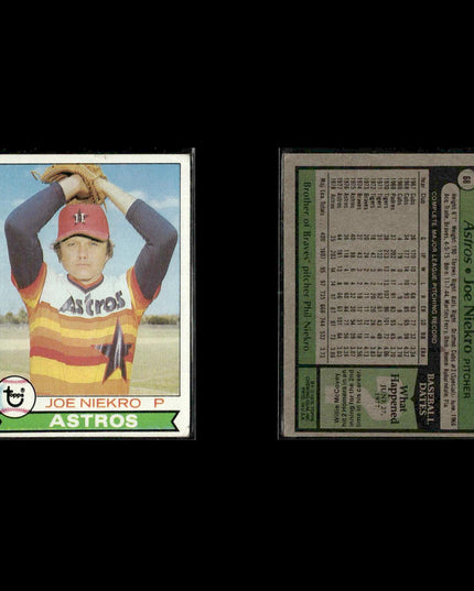 Houston Astros 1979 Topps Baseball 53-Card Lot Topps VG