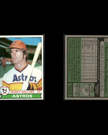 Houston Astros 1979 Topps Baseball 53-Card Lot Topps VG