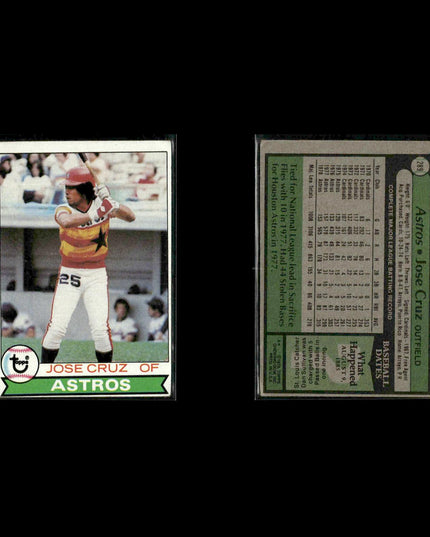 Houston Astros 1979 Topps Baseball 53-Card Lot Topps VG