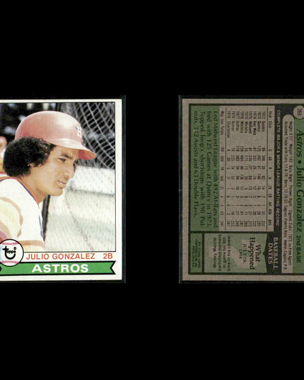 Houston Astros 1979 Topps Baseball 53-Card Lot Topps VG
