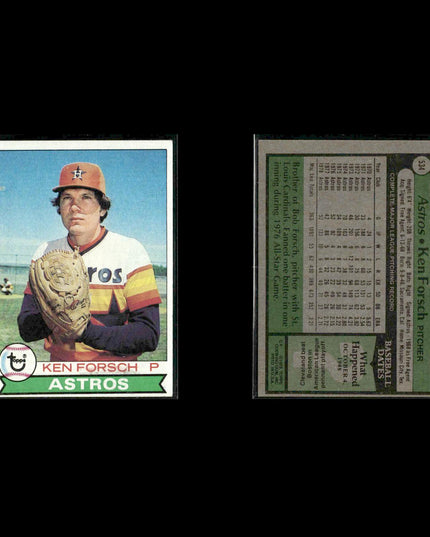 Houston Astros 1979 Topps Baseball 53-Card Lot Topps VG