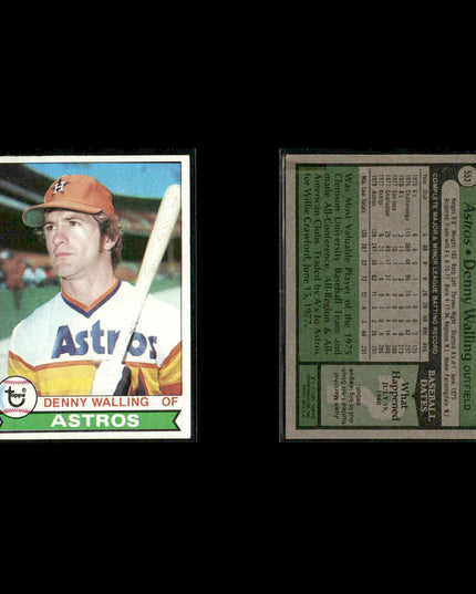 Houston Astros 1979 Topps Baseball 53-Card Lot Topps VG