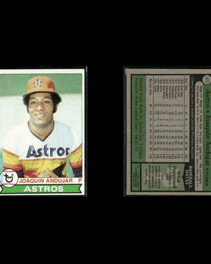 Houston Astros 1979 Topps Baseball 53-Card Lot Topps VG