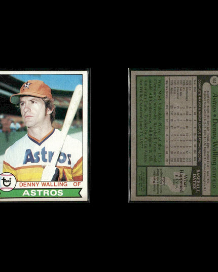 Houston Astros 1979 Topps Baseball 53-Card Lot Topps VG
