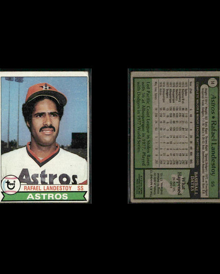 Houston Astros 1979 Topps Baseball 53-Card Lot Topps VG