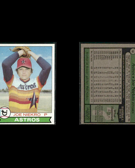 Houston Astros 1979 Topps Baseball 53-Card Lot Topps VG