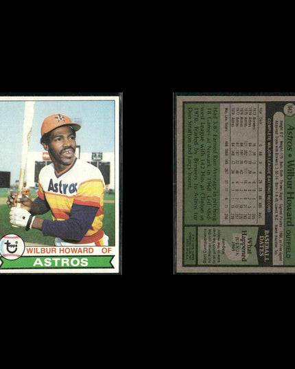 Houston Astros 1979 Topps Baseball 53-Card Lot Topps VG