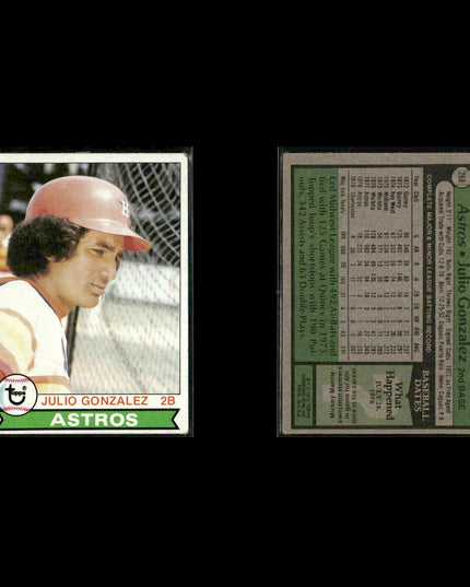 Houston Astros 1979 Topps Baseball 53-Card Lot Topps VG