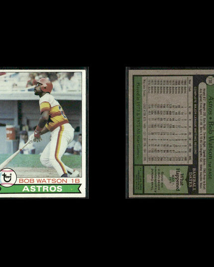Houston Astros 1979 Topps Baseball 53-Card Lot Topps VG