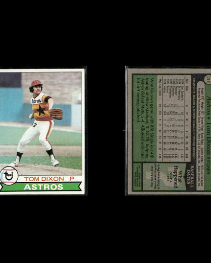 Houston Astros 1979 Topps Baseball 53-Card Lot Topps VG