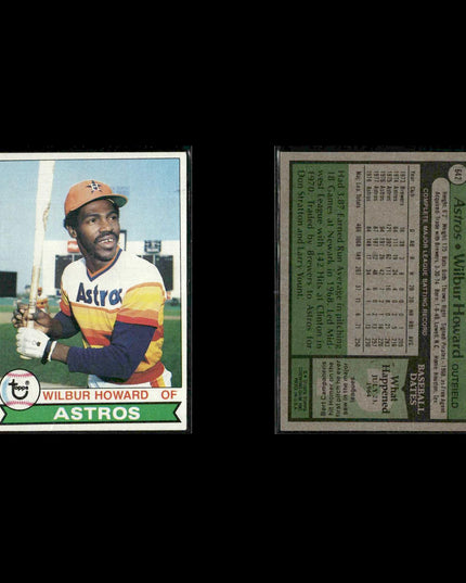 Houston Astros 1979 Topps Baseball 53-Card Lot Topps VG