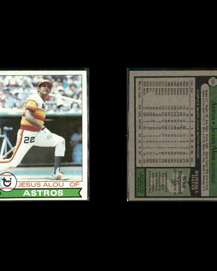 Houston Astros 1979 Topps Baseball 53-Card Lot Topps VG