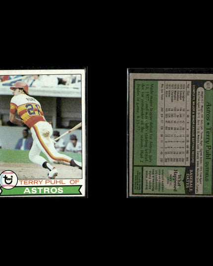 Houston Astros 1979 Topps Baseball 53-Card Lot Topps VG