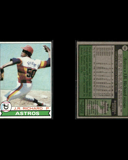 Houston Astros 1979 Topps Baseball 53-Card Lot Topps VG