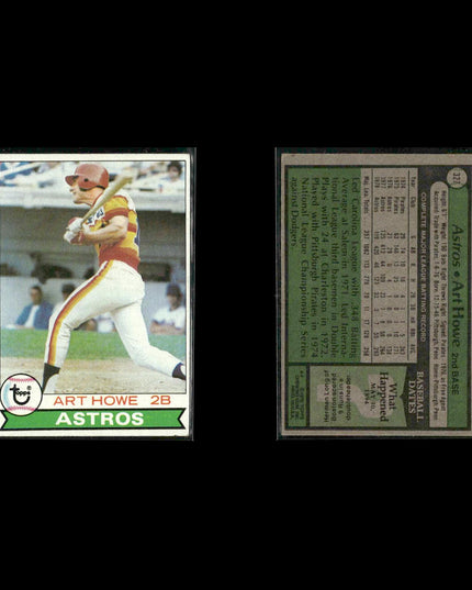 Houston Astros 1979 Topps Baseball 53-Card Lot Topps VG