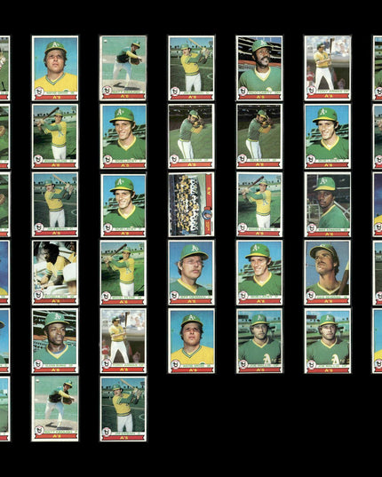 Oakland Athletics 1979 Topps Baseball 38-Card Lot Topps VG