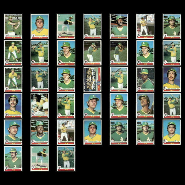 Oakland Athletics 1979 Topps Baseball 38-Card Lot Topps VG
