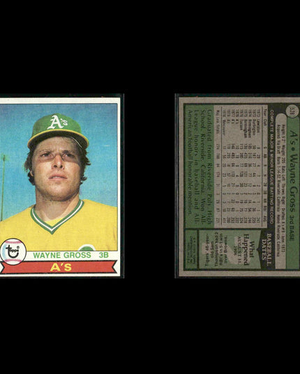 Oakland Athletics 1979 Topps Baseball 38-Card Lot Topps VG
