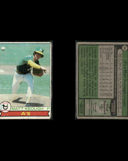Oakland Athletics 1979 Topps Baseball 38-Card Lot Topps VG