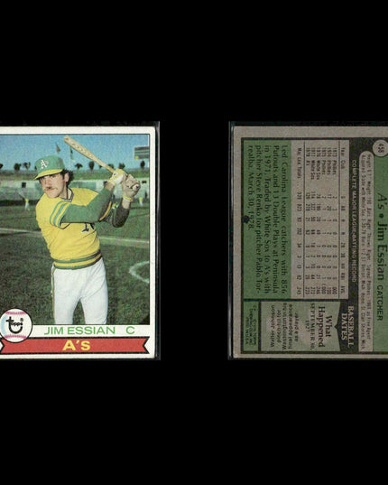 Oakland Athletics 1979 Topps Baseball 38-Card Lot Topps VG