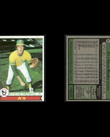 Oakland Athletics 1979 Topps Baseball 38-Card Lot Topps VG