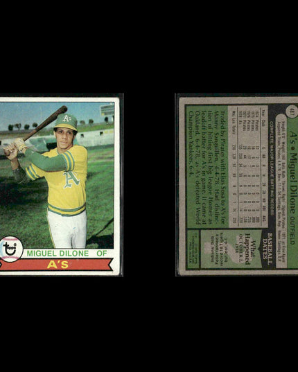 Oakland Athletics 1979 Topps Baseball 38-Card Lot Topps VG