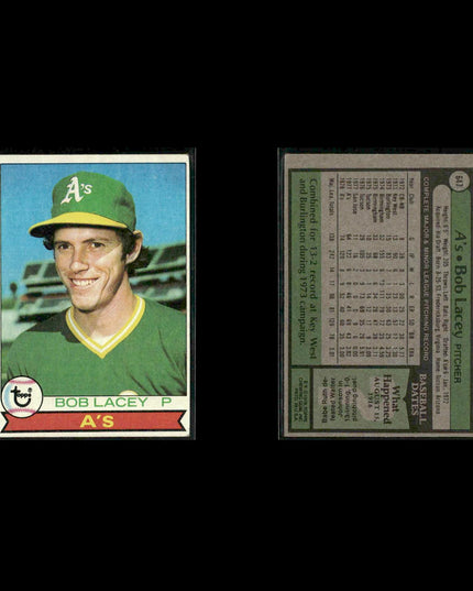 Oakland Athletics 1979 Topps Baseball 38-Card Lot Topps VG