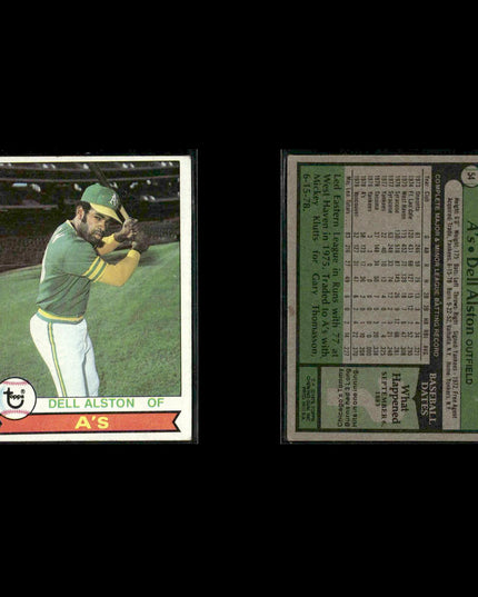 Oakland Athletics 1979 Topps Baseball 38-Card Lot Topps VG