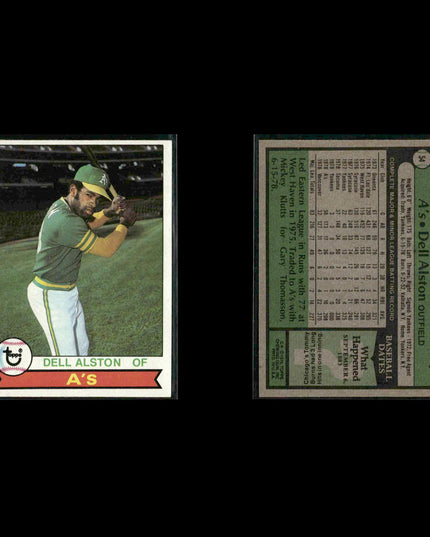 Oakland Athletics 1979 Topps Baseball 38-Card Lot Topps VG