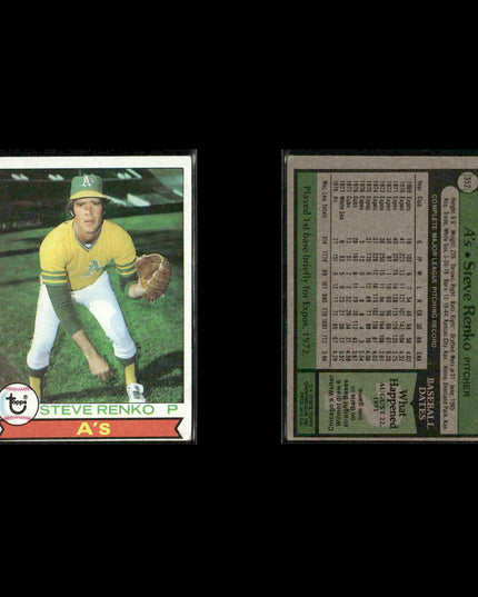 Oakland Athletics 1979 Topps Baseball 38-Card Lot Topps VG