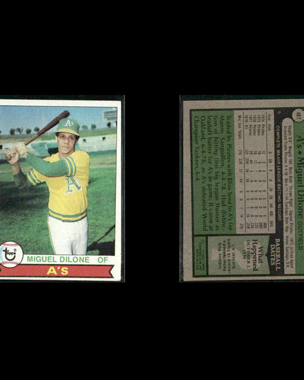 Oakland Athletics 1979 Topps Baseball 38-Card Lot Topps VG