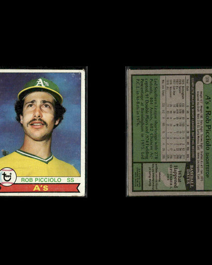 Oakland Athletics 1979 Topps Baseball 38-Card Lot Topps VG