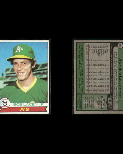 Oakland Athletics 1979 Topps Baseball 38-Card Lot Topps VG