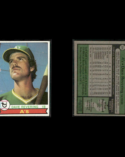 Oakland Athletics 1979 Topps Baseball 38-Card Lot Topps VG