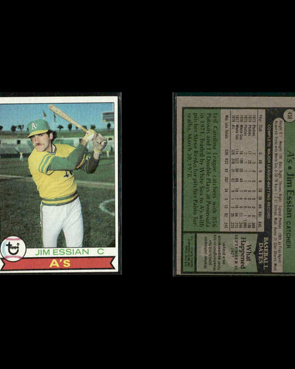 Oakland Athletics 1979 Topps Baseball 38-Card Lot Topps VG