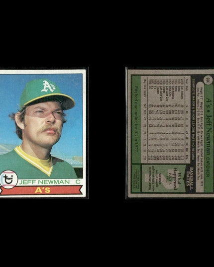 Oakland Athletics 1979 Topps Baseball 38-Card Lot Topps VG