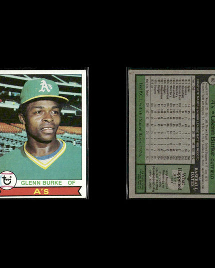 Oakland Athletics 1979 Topps Baseball 38-Card Lot Topps VG