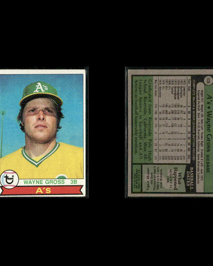 Oakland Athletics 1979 Topps Baseball 38-Card Lot Topps VG