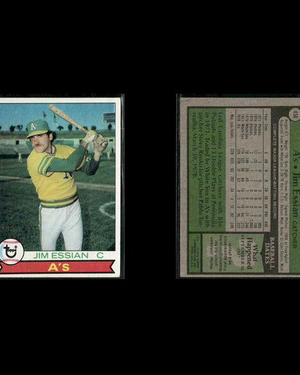 Oakland Athletics 1979 Topps Baseball 38-Card Lot Topps VG