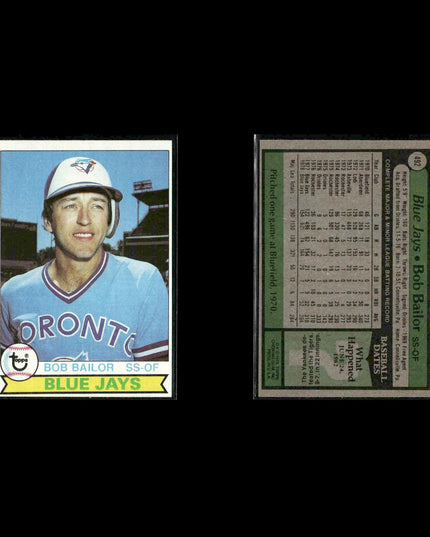 Toronto Blue Jays 1979 Topps Baseball 40-Card Lot Topps VG