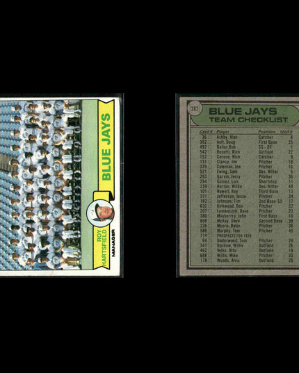 Toronto Blue Jays 1979 Topps Baseball 40-Card Lot Topps VG