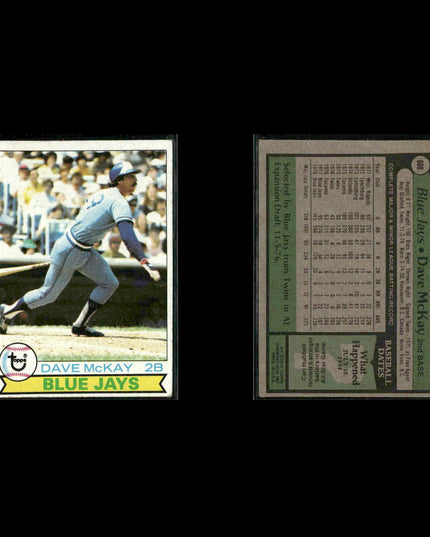 Toronto Blue Jays 1979 Topps Baseball 40-Card Lot Topps VG