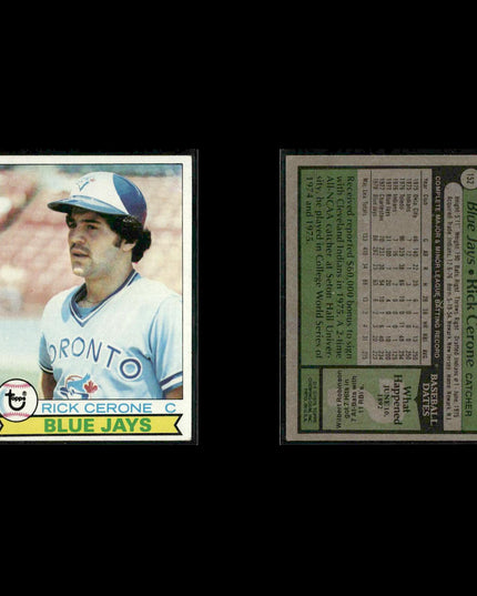 Toronto Blue Jays 1979 Topps Baseball 40-Card Lot Topps VG