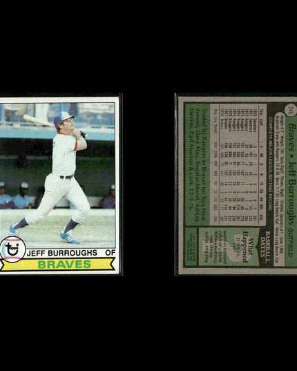 Atlanta Braves 1979 Topps Baseball 30-Card Lot Topps VG