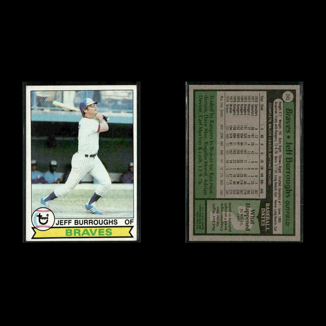 Atlanta Braves 1979 Topps Baseball 30-Card Lot Topps VG