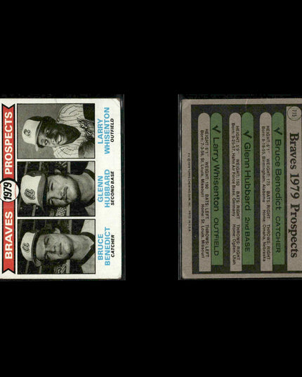 Atlanta Braves 1979 Topps Baseball 30-Card Lot Topps VG